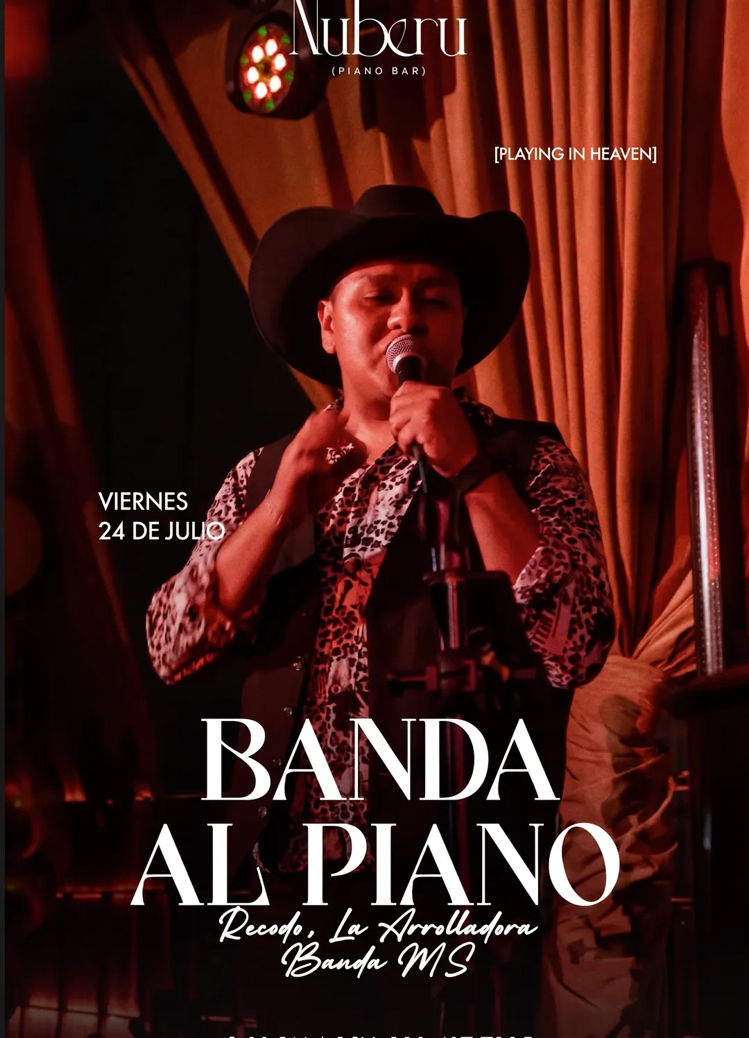 Poster de Banda al Piano en Nuberu Piano Bar