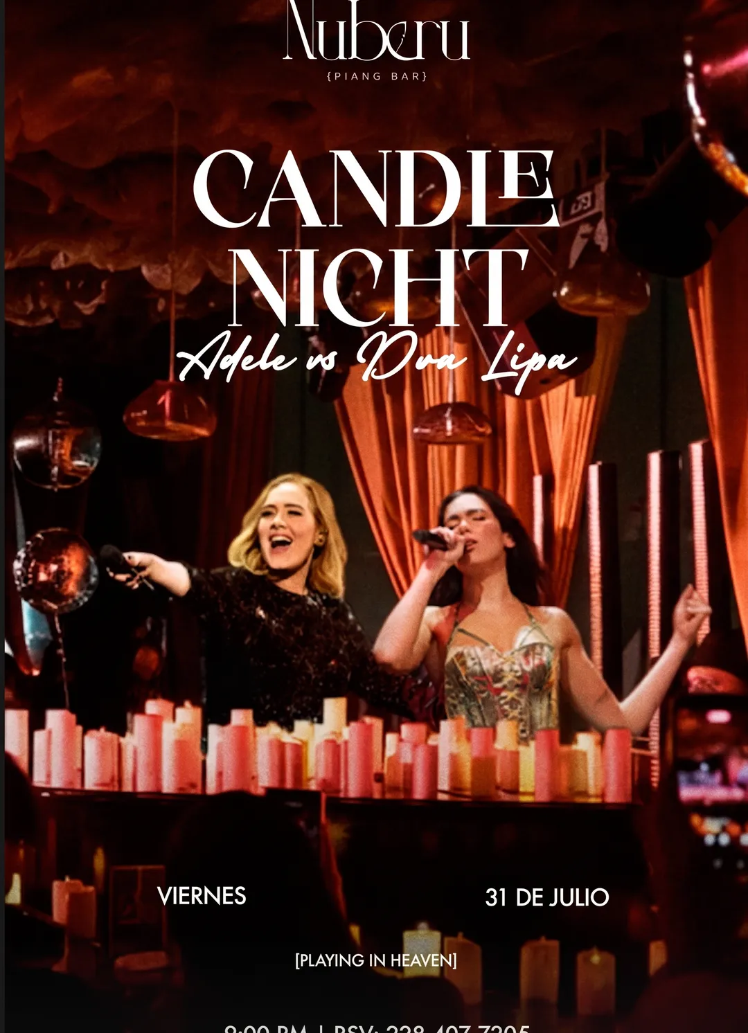 Poster de Candle Night en Nuberu Piano Bar